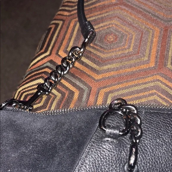 Coach Black Crossbody Bag with Gun Metal Accents No call outs. - Picture 2 of 6